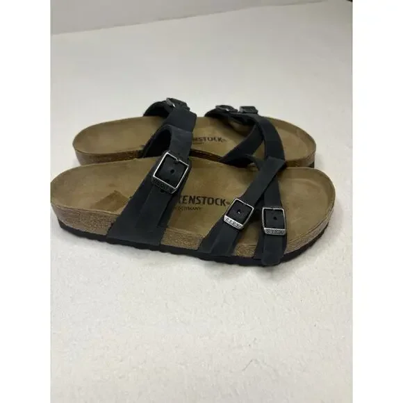 New (no box) Birkenstock Mayari Black Strappy Footbed Sandal Size 37 (6-6.5) - Picture 5 of 9